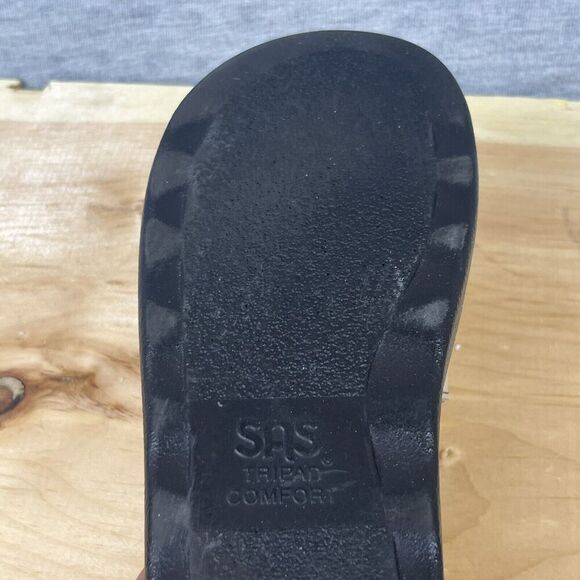 SAS HUGGY Cross Strap Sandals Leather Adjustable Comfort Truffle Tan Size 8.5 - Picture 6 of 10